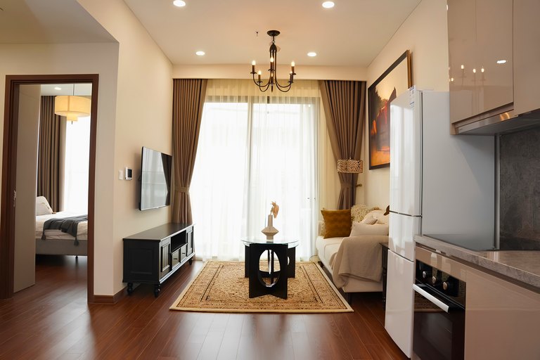 Open-plan Living — One Bedroom Apartment